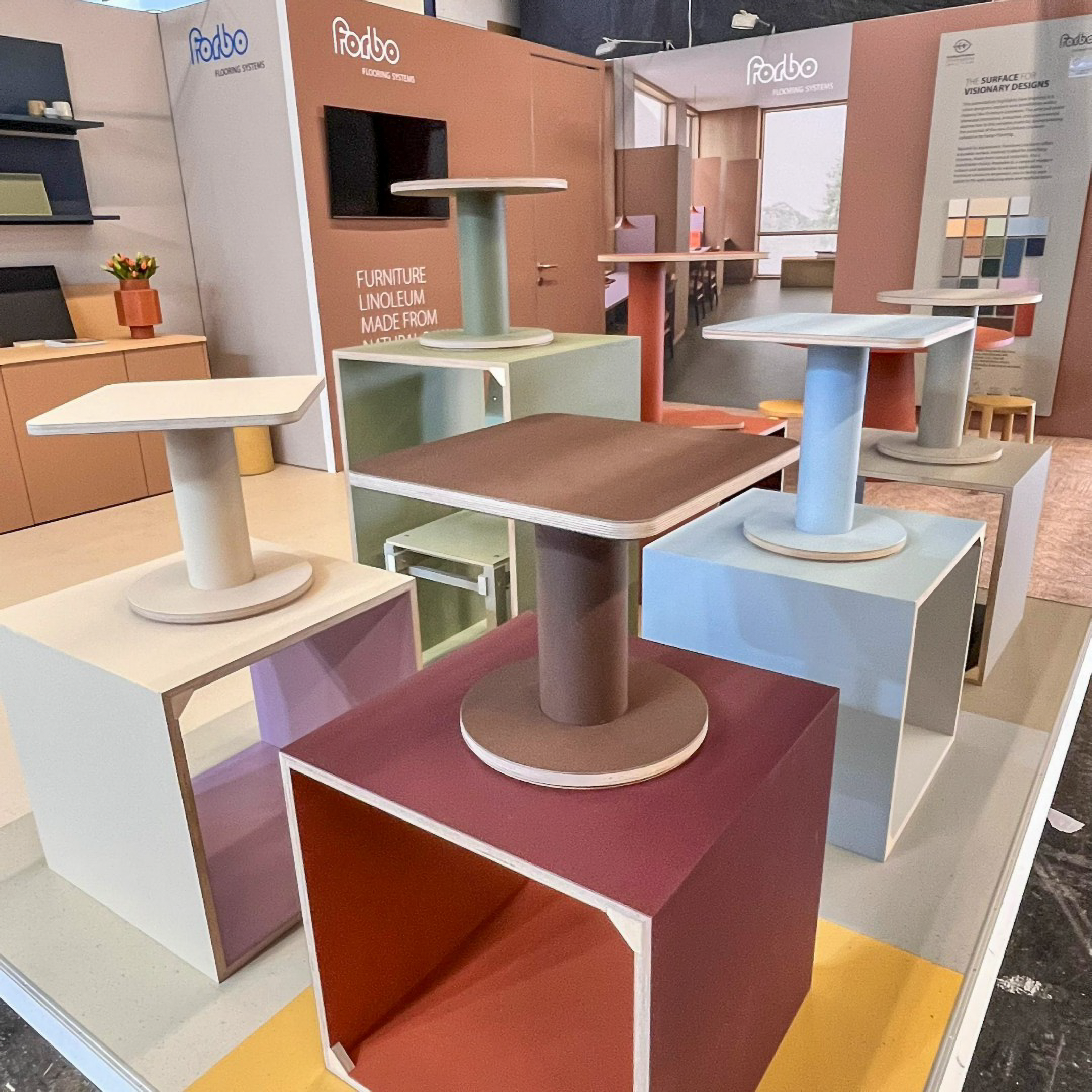 4172 mauve 1150mm×720mm new Forbo Desktop Furniture Linoleum Laminate - Mauve (4172